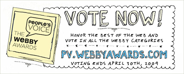Our work is up for two Webby’s!